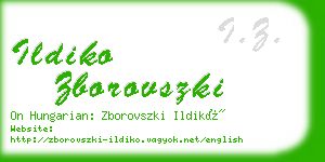 ildiko zborovszki business card